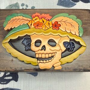 Colorful Skull Jewelry Box